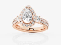 Adriana-Halo Engagement Ring - Lab Grown Diamonds