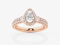 Adriana-Halo Engagement Ring - Lab Grown Diamonds