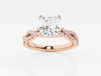 Arden-Side Stone Engagement Ring - Lab Grown Diamonds