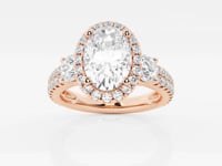 Adriana-Halo Engagement Ring - Lab Grown Diamonds