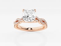 Arden-Side Stone Engagement Ring - Lab Grown Diamonds