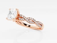Arden-Side Stone Engagement Ring - Lab Grown Diamonds