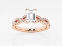 Arden-Side Stone Engagement Ring - Lab Grown Diamonds