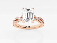Arden-Side Stone Engagement Ring - Lab Grown Diamonds