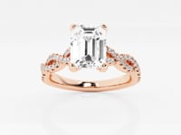 Arden-Side Stone Engagement Ring - Lab Grown Diamonds