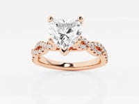 Arden-Side Stone Engagement Ring - Lab Grown Diamonds