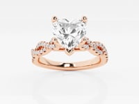 Arden-Side Stone Engagement Ring - Lab Grown Diamonds