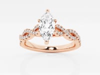 Arden-Side Stone Engagement Ring - Lab Grown Diamonds