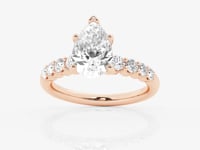 Elara-Side Stone Engagement Ring - Lab Grown Diamonds