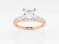 Elara-Side Stone Engagement Ring - Lab Grown Diamonds