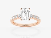 Elara-Side Stone Engagement Ring - Lab Grown Diamonds