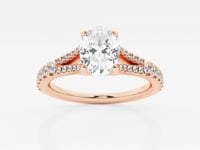Amelia-Side Stone Engagement Ring - Lab Grown Diamonds