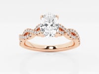 Arden-Side Stone Engagement Ring - Lab Grown Diamonds