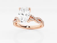 Arden-Side Stone Engagement Ring - Lab Grown Diamonds