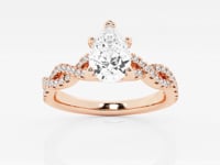 Arden-Side Stone Engagement Ring - Lab Grown Diamonds