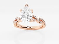 Arden-Side Stone Engagement Ring - Lab Grown Diamonds