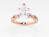 Arden-Side Stone Engagement Ring - Lab Grown Diamonds