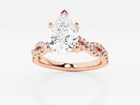 Arden-Side Stone Engagement Ring - Lab Grown Diamonds
