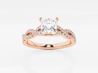 Arden-Side Stone Engagement Ring - Lab Grown Diamonds