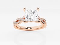 Arden-Side Stone Engagement Ring - Lab Grown Diamonds