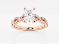 Arden-Side Stone Engagement Ring - Lab Grown Diamonds