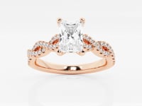 Arden-Side Stone Engagement Ring - Lab Grown Diamonds