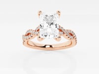 Arden-Side Stone Engagement Ring - Lab Grown Diamonds