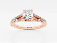 Amelia-Side Stone Engagement Ring - Lab Grown Diamonds