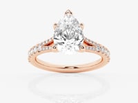 Amelia-Side Stone Engagement Ring - Lab Grown Diamonds