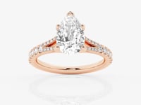 Amelia-Side Stone Engagement Ring - Lab Grown Diamonds