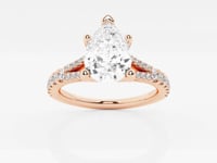 Amelia-Side Stone Engagement Ring - Lab Grown Diamonds