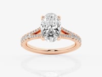 Amelia-Side Stone Engagement Ring - Lab Grown Diamonds
