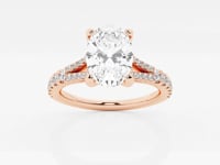 Amelia-Side Stone Engagement Ring - Lab Grown Diamonds