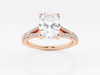Amelia-Side Stone Engagement Ring - Lab Grown Diamonds