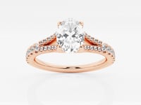 Amelia-Side Stone Engagement Ring - Lab Grown Diamonds