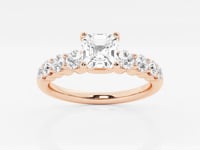 Elara-Side Stone Engagement Ring - Lab Grown Diamonds