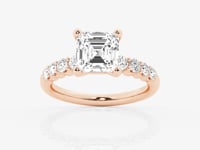 Elara-Side Stone Engagement Ring - Lab Grown Diamonds