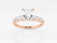 Elara-Side Stone Engagement Ring - Lab Grown Diamonds