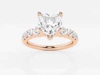 Elara-Side Stone Engagement Ring - Lab Grown Diamonds