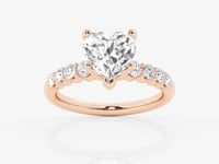 Elara-Side Stone Engagement Ring - Lab Grown Diamonds