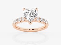 Elara-Side Stone Engagement Ring - Lab Grown Diamonds