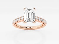 Aria-Side Stone Engagement Ring - Lab Grown Diamonds