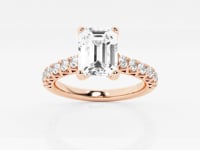 Aria-Side Stone Engagement Ring - Lab Grown Diamonds