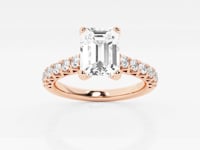 Aria-Side Stone Engagement Ring - Lab Grown Diamonds