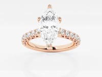 Aria-Side Stone Engagement Ring - Lab Grown Diamonds
