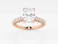 Aria-Side Stone Engagement Ring - Lab Grown Diamonds