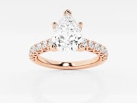 Aria-Side Stone Engagement Ring - Lab Grown Diamonds