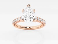Aria-Side Stone Engagement Ring - Lab Grown Diamonds