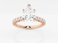 Aria-Side Stone Engagement Ring - Lab Grown Diamonds