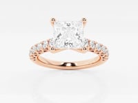 Aria-Side Stone Engagement Ring - Lab Grown Diamonds